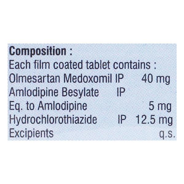 OLMEVAC AH 40/5/12.5 Tablet 10's