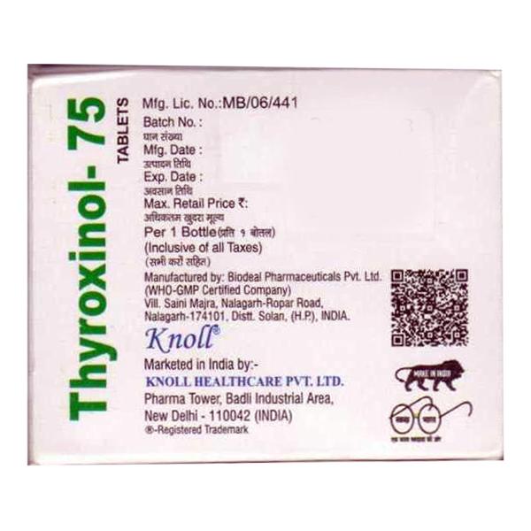 THYROXINOL 75 Tablet 120's