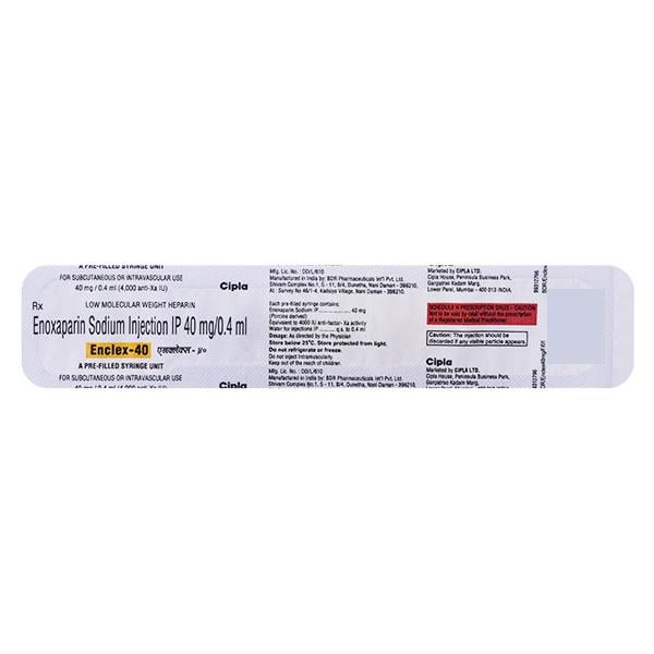 Enclex 40mg Injection(Pfs) 0.4ml