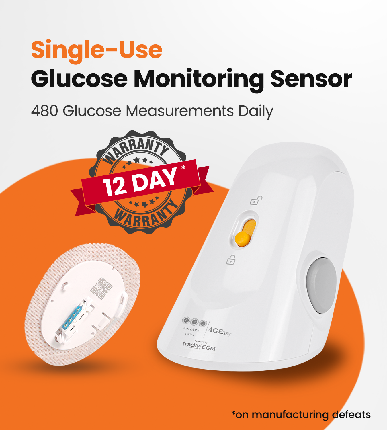 AGEasy x Tracky CGM (Only Sensor)