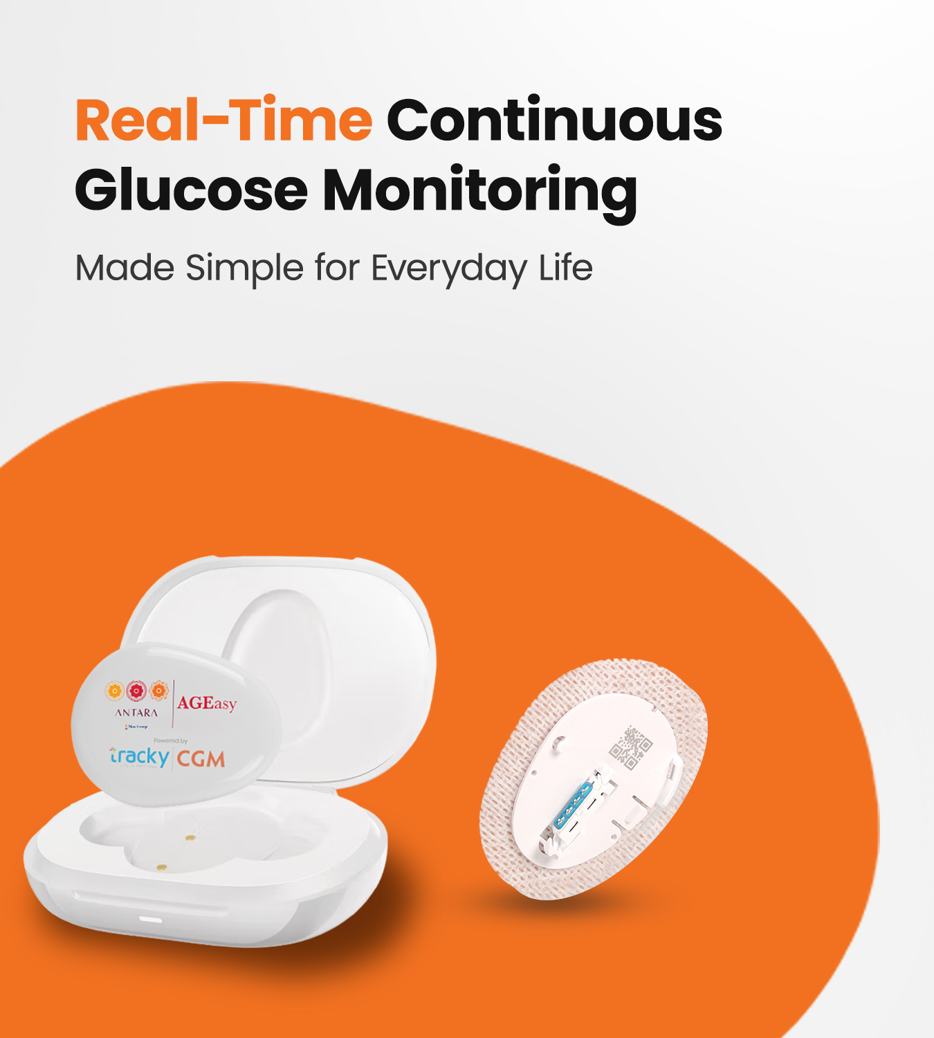 AGEasy x Tracky Continuous Glucose Monitor (CGM) + Transmitter