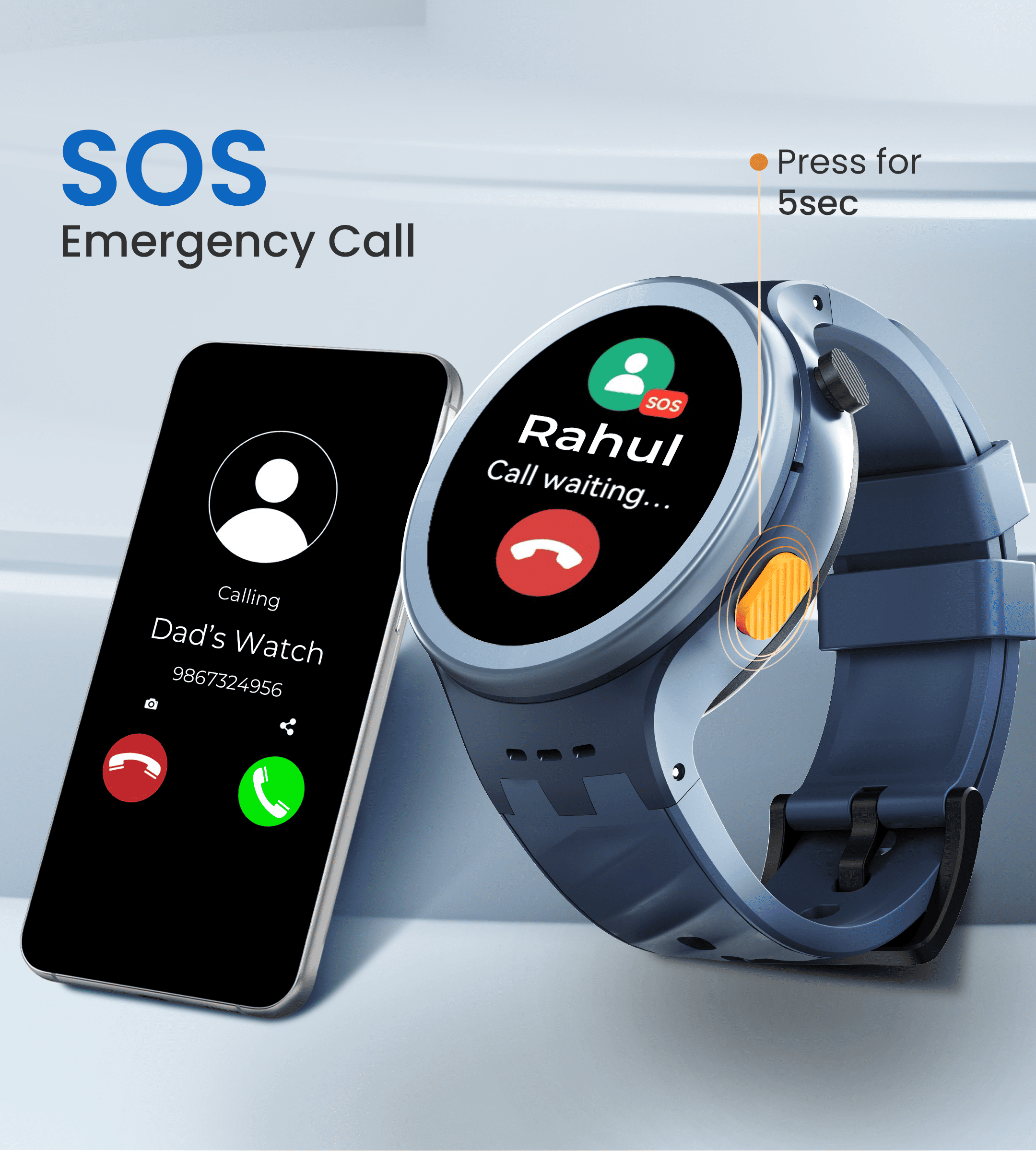 AGEasy Protec Fall Detection Smartwatch