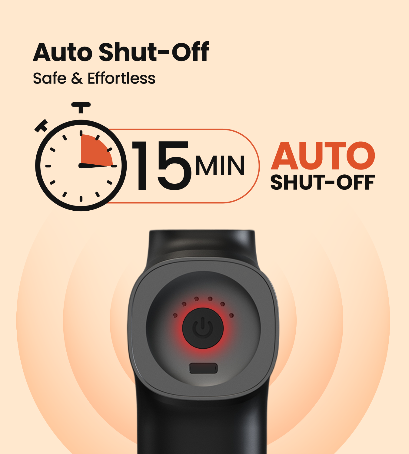 AGEasy Relief Compact Massage Gun (Black)