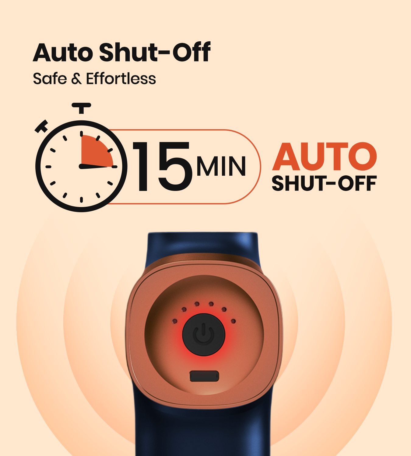 AGEasy Relief Compact Massage Gun (Blue)