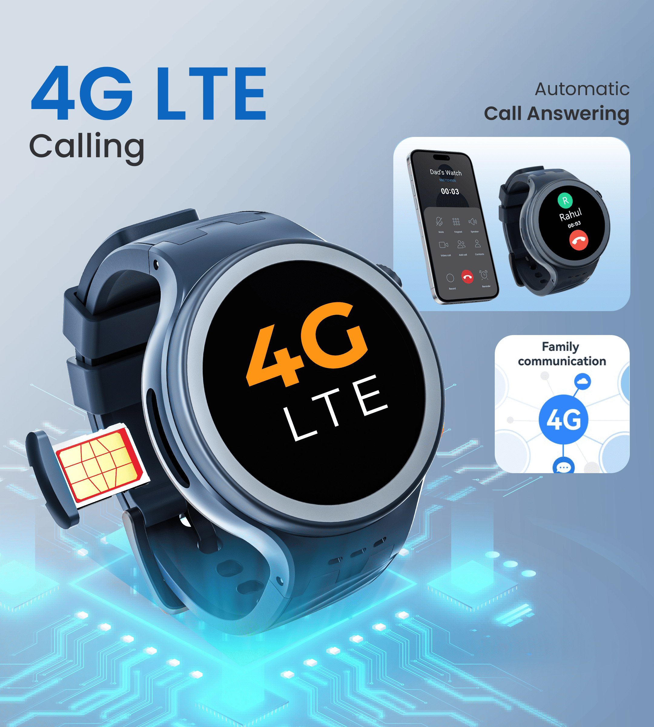 AGEasy Protec Fall Detection Smartwatch