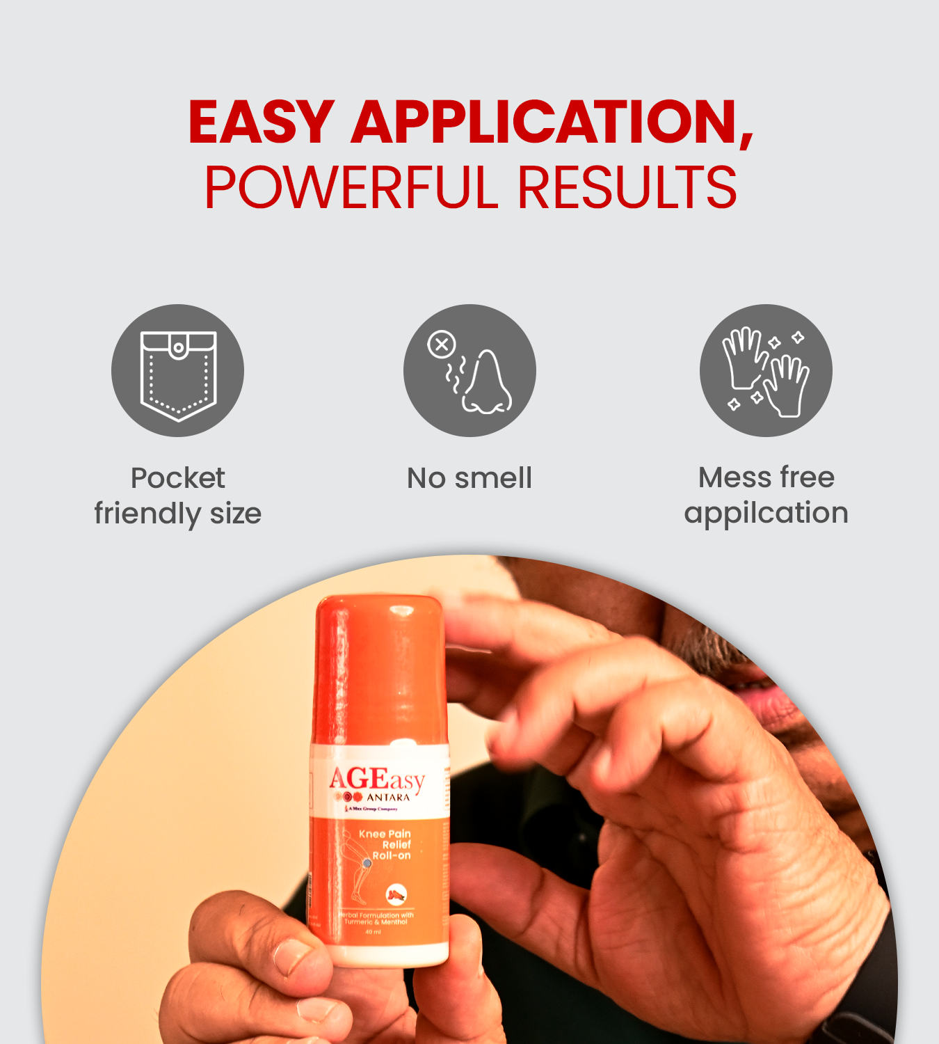 AGEasy Pain Relief Roll-On (Pack of 2)