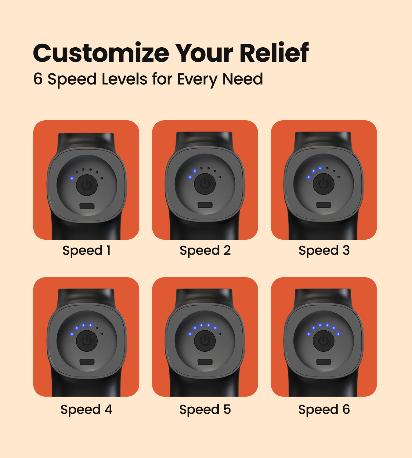 AGEasy Relief Compact Massage Gun (Black)