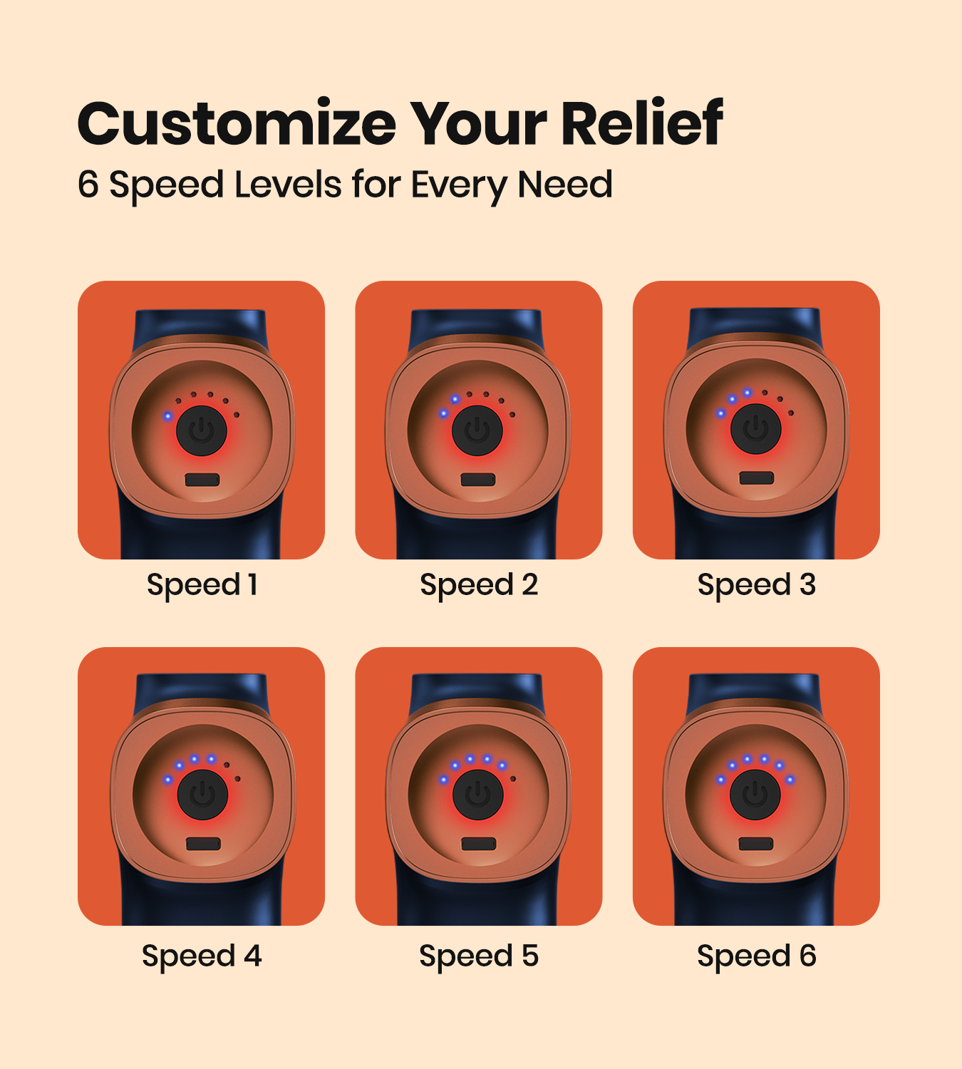 AGEasy Relief Compact Massage Gun (Blue)