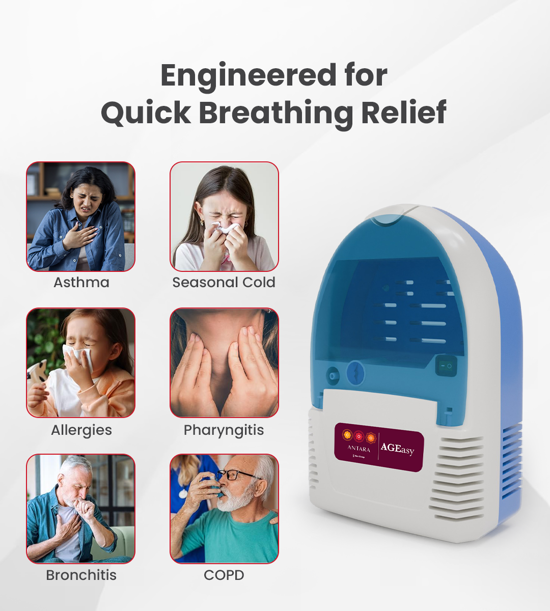 AGEasy Compressor Nebulizer With Compartment