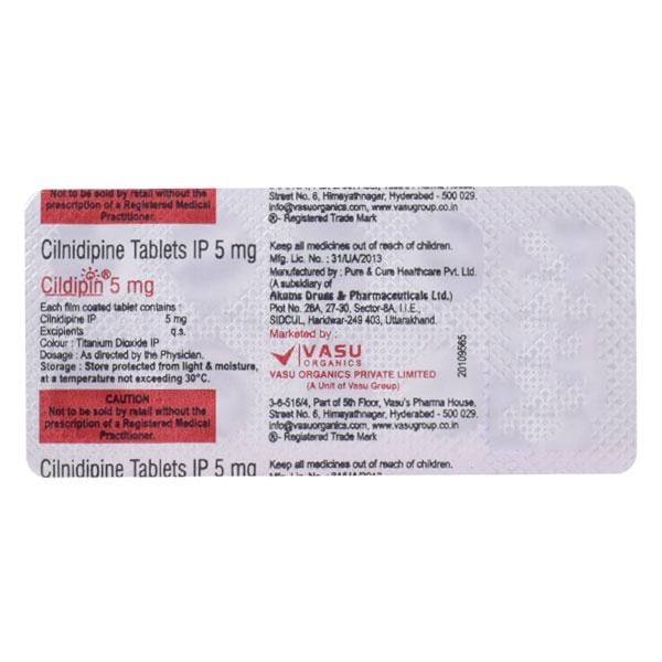 CILDIPIN 5mg Tablet 10's