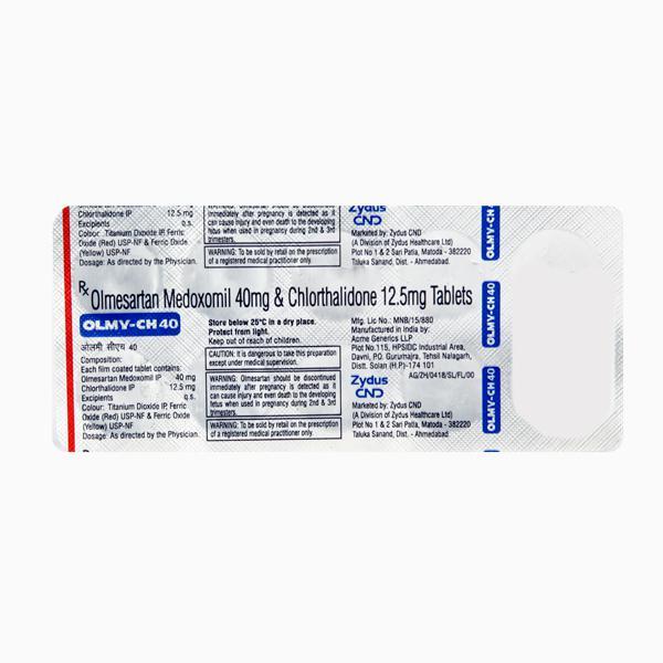 Olmy CH 40mg Tablet 10'S