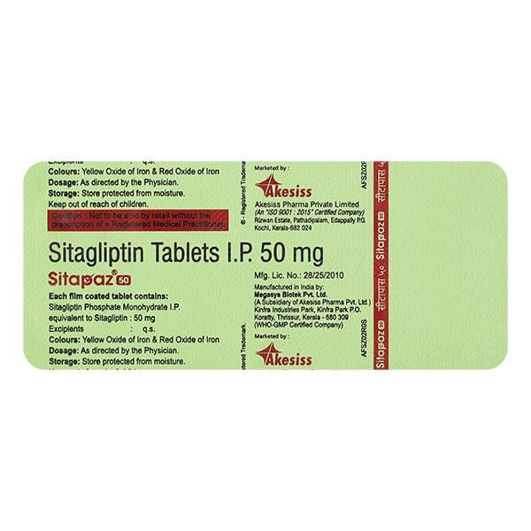 SITAPAZ 50 Tablet 10's