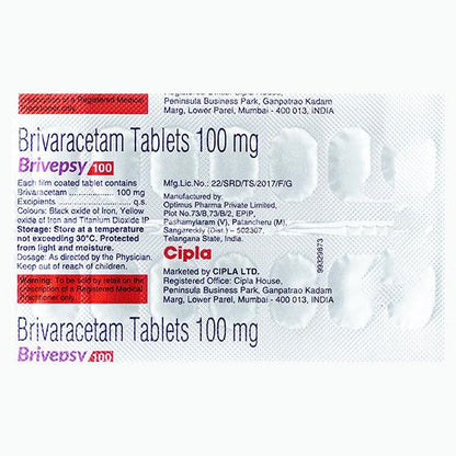 BRIVEPSY 100 Tablet 14's