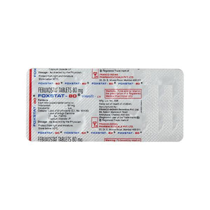 Foxstat 80mg Tablet 10'S