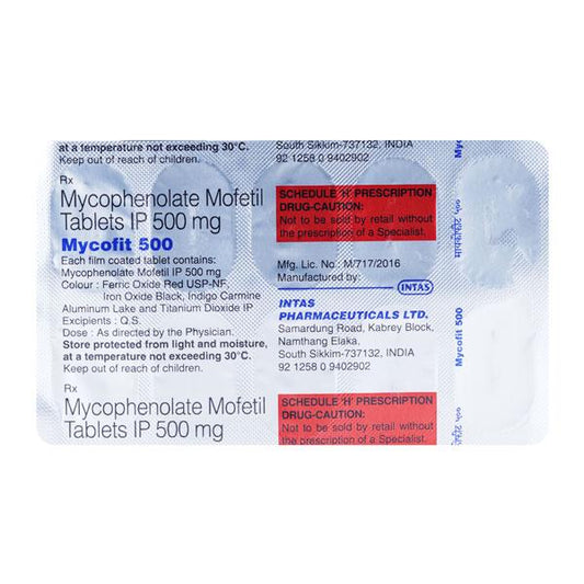 Mycofit 500mg Tablet 10'S