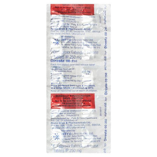 Diresta OD 250mg Tablet 10'S