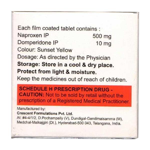NAPRODOM 500mg Tablet 10's