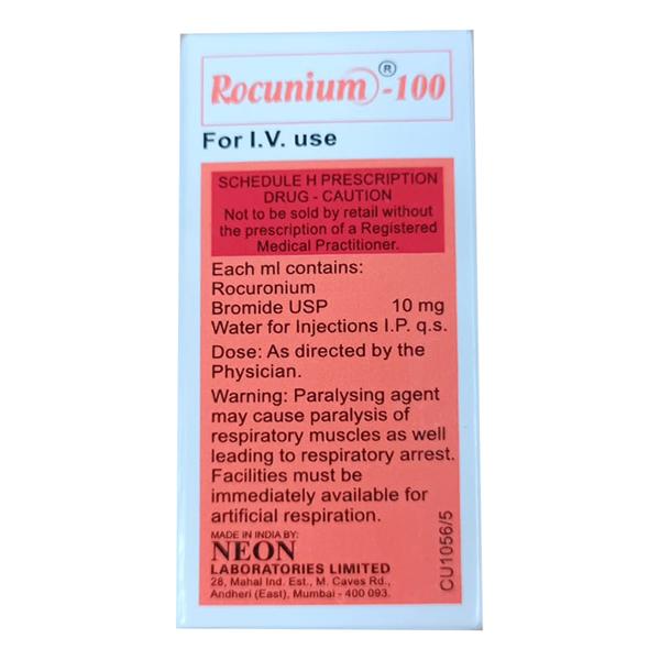 Rocunium 100mg Injection 10ml
