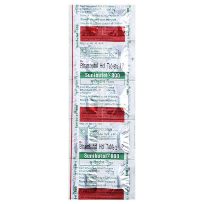 SUNIBUTOL 800 Tablet 10's