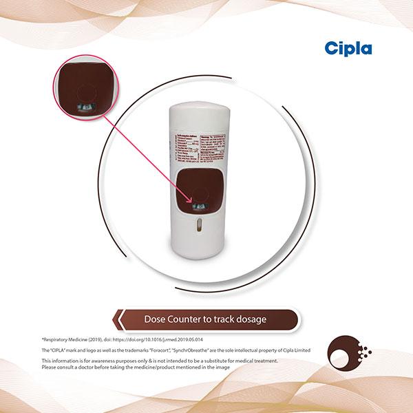 FORACORT 400 SYNCHROBREATHE 120md Inhaler 1's