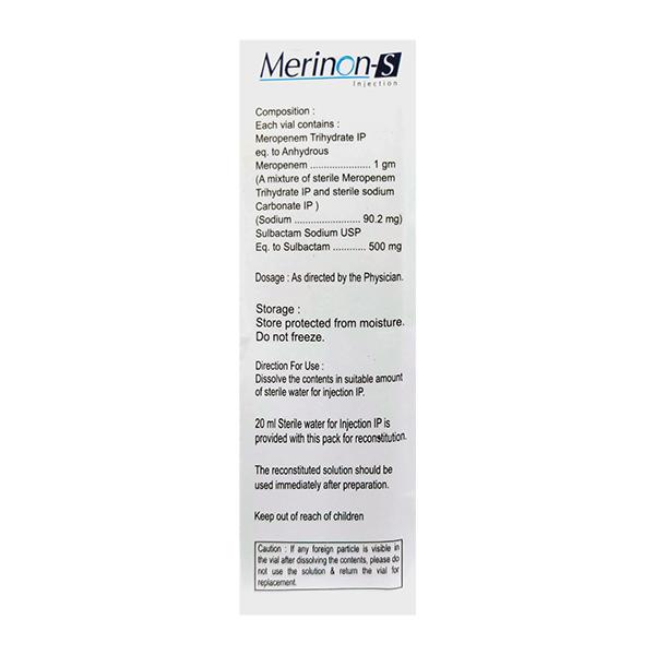 MERINON S 1.5g Injection 1's