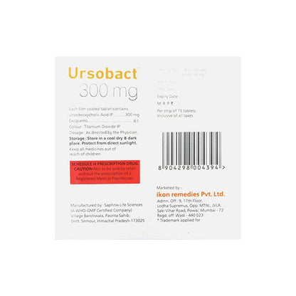 URSOBACT 300mg Tablet 15's