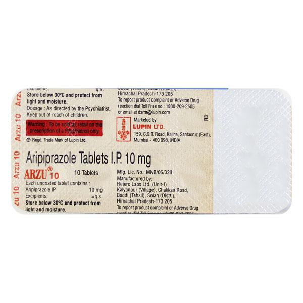 Arzu 10mg Tablet 10'S