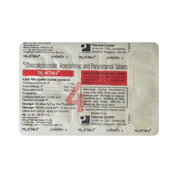 Triactin 4mg Tablet 10'S