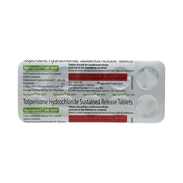 Synaptol SR 300mg Tablet 10'S
