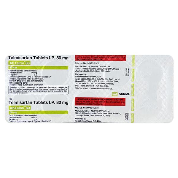 ABTELMI 80mg Tablet 10's