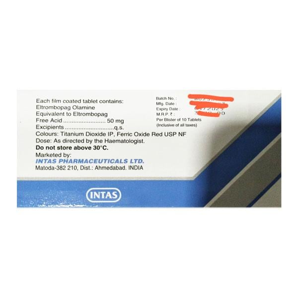 PLATIFY 50 Tablet 10's