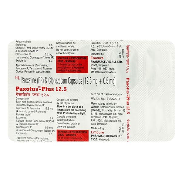 PAXOTUS PLUS 12.5 Capsule 10's