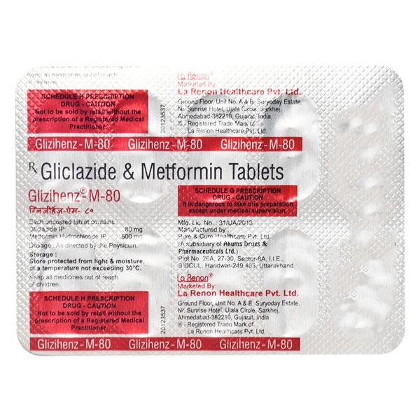 Glizihenz M 80/500mg Tablet 10'S