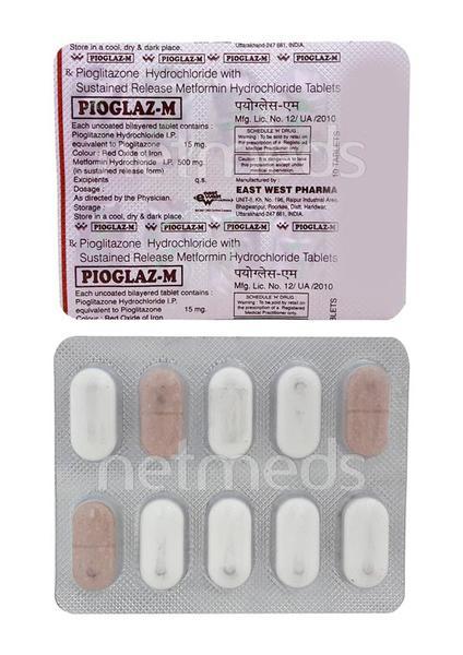 Pioglaz M Tablet 10'S