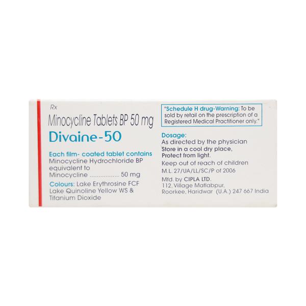 Divaine 50mg Tablet 10'S