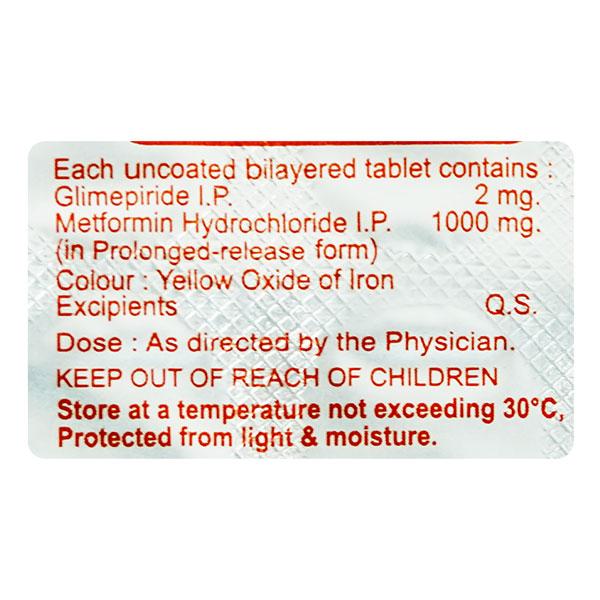 Glimison M Forte 2/1000mg Tablet 10'S