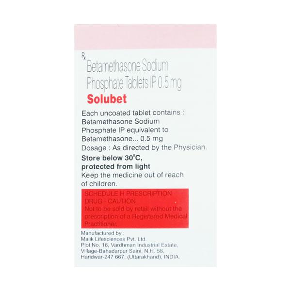 Solubet 0.5mg Tablet 10'S
