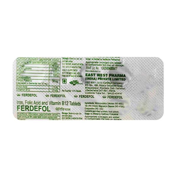 Ferdefol Tablet 10'S