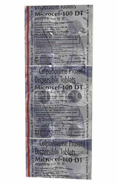 Microcef DT 100mg Tablet 10'S