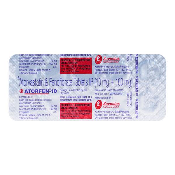 Atorfen 10mg Tablet 10'S