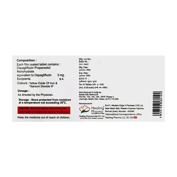DAPASMART 5 Tablet 10's