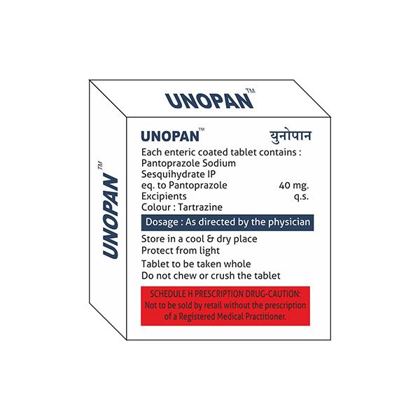 UNOPAN 40 Tablet 10's