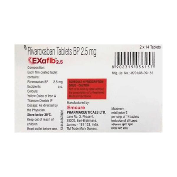 EXAFIB 2.5 Tablet 14's