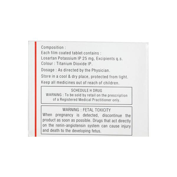 Losar 25mg Tablet 15'S