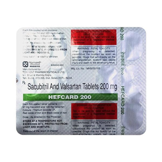 HEFCARD 200 Tablet 14's