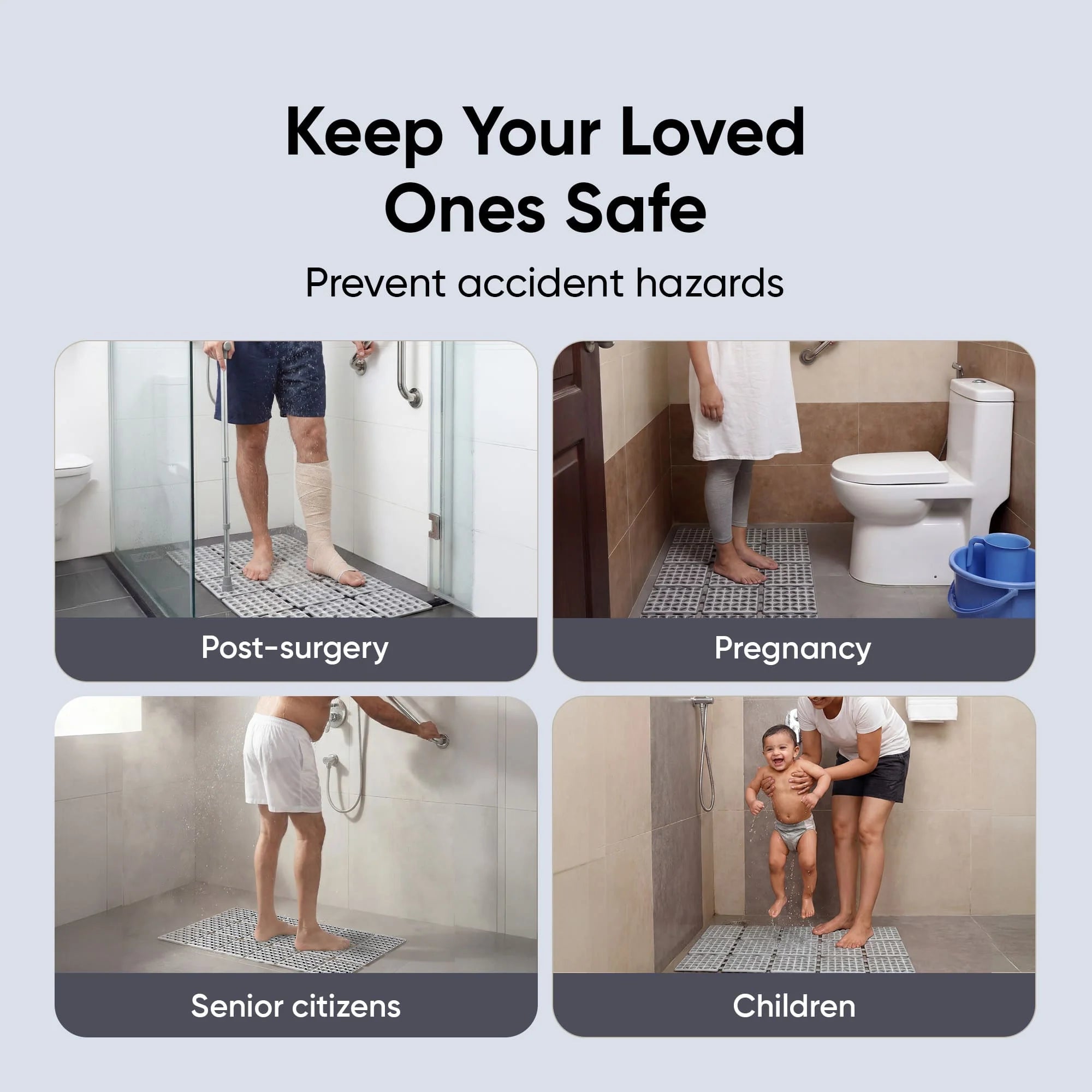 Frido Anti-Slip Bath Mat