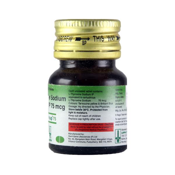 THYROUP 75mcg Tablet 120's