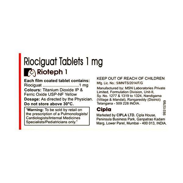 Rioteph 1mg Tablet 10'S