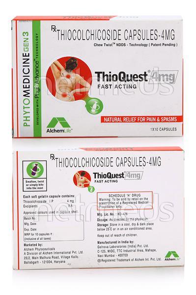 Thioquest 4mg Capsule 10'S