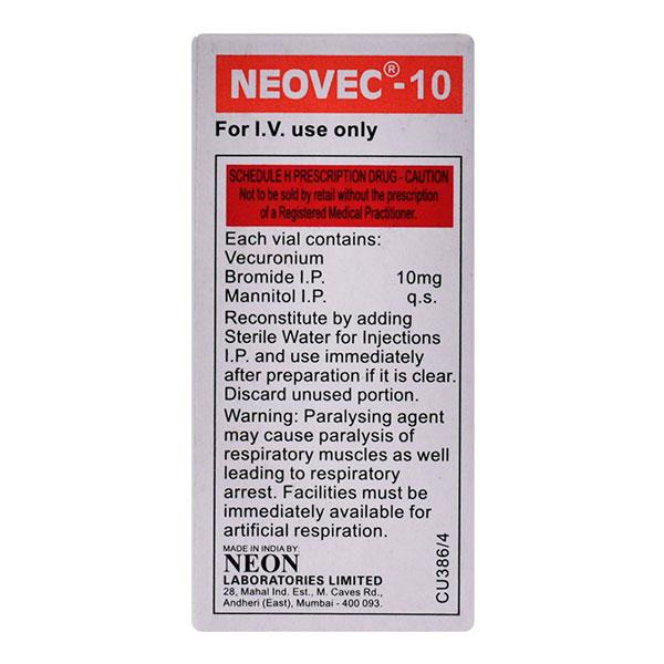 Neovec 10mg Injection 1's